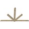 Ekena Millwork Kennewick Rough Sawn Timber Gable Bracket, Douglas Fir, 108"W x 68"H x 2"D x 6"F, 15/12 Pitch GBW108X68X0206KEN00RDF - alternate 4